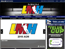 Tablet Screenshot of lmhockey.com